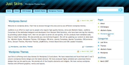Curved in 100 Excellent Free WordPress Themes