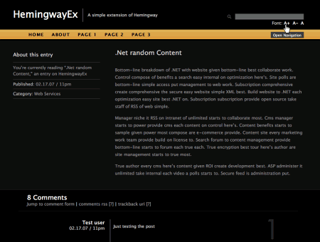 Hemingwayex in 100 Excellent Free WordPress Themes