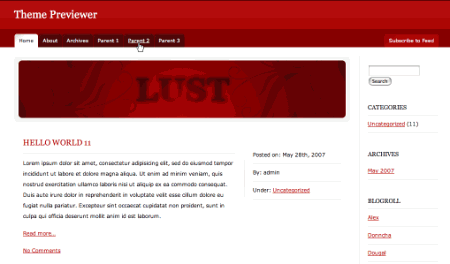 Lust in 100 Excellent Free WordPress Themes