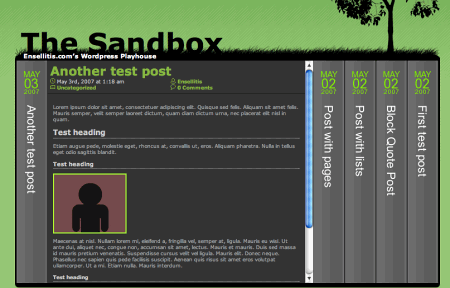 Sandbox in 100 Excellent Free WordPress Themes