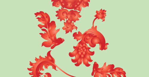Brushes Vectorielles Fleurs 17