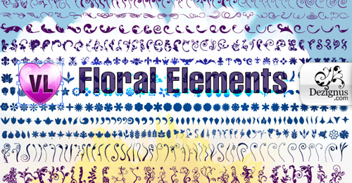 Brushes Vectorielles Fleurs 22