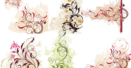 Brushes Vectorielles Fleurs 8