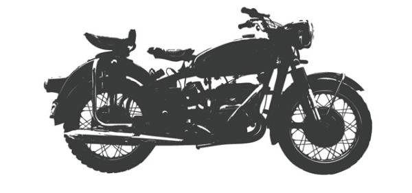 Motocyclette rétro