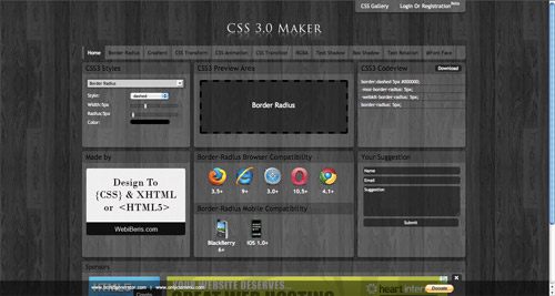 CSS 3.0 Maker