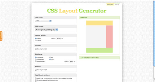 CSS Layout Generator