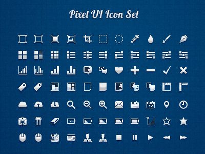 pixel ui icones