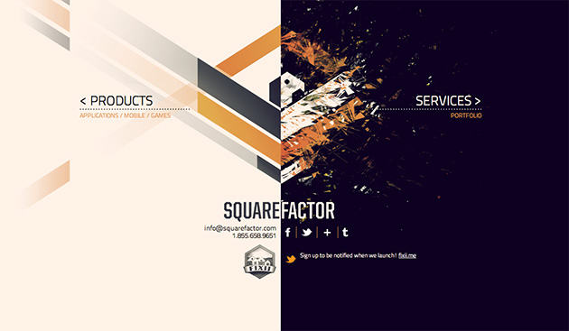 site jQuery Squarefactor