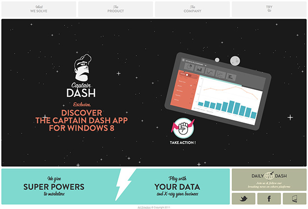 site jQuery CaptainDash