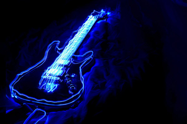 electric guitar 2 collection d'images de light painting
