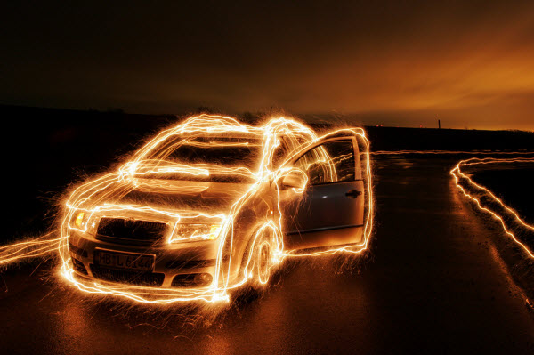 fabia light collection d'images de light painting
