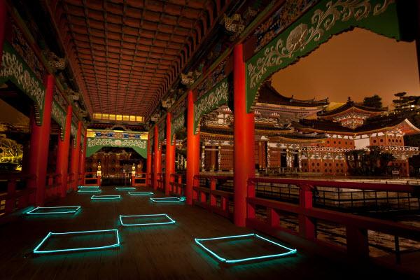 steps collection d'images de light painting