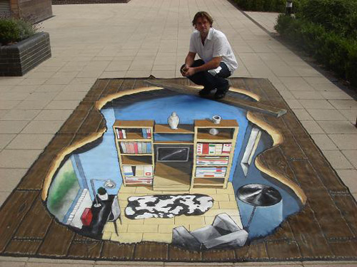 Ikea peinture de la rue 3D
