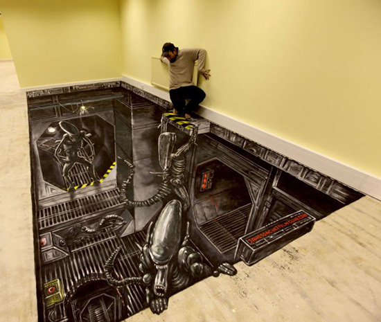 Club de films cultes Jameson peinture de la rue 3D