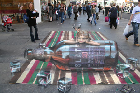 Whisky peinture de la rue 3D