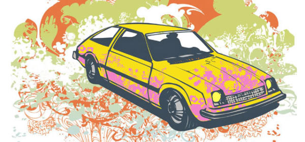 Voitures grunge rétro